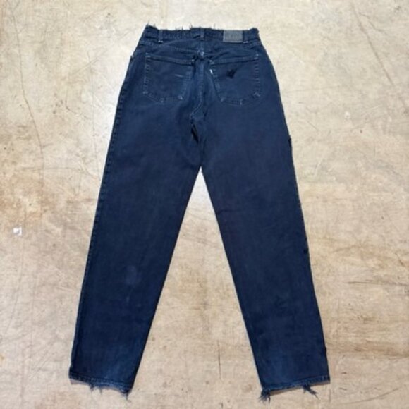 Vintage 90s Levi’s Silvertab Loose Fit Made USA Denim Jeans 34 X 35 Distressed - Picture 12 of 15